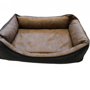 Velours-Kunstleder-Hundebettchen "M"