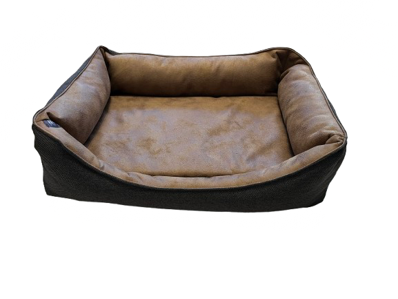 Velours-Kunstleder-Hundebettchen "M"